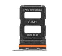 Clappio Tiroir de Remplacement Dual nano SIM pour Xiaomi 14 Ultra Blanc