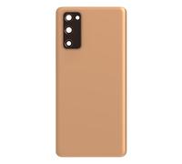 Clappio, verre arrière de rechange pour Samsung Galaxy S20 FE, orange