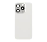 Clappio Vitre arrière Complète pour iPhone 15 Pro avec Blanc