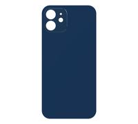 Clappio Vitre arrière de remplacement pour Apple iPhone 12 Bleu nuit