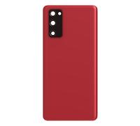 Clappio Vitre arrière de remplacement pour Samsung Galaxy S20 FE Rouge