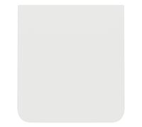 Clappio Vitre Arrière Inférieure pour Galaxy Z Flip 6 avec Adhésif Intégré Blanc
