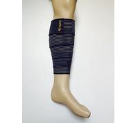 Claquage Elongation Déchirure Mollet Blessure Football - Manchon de compression - protection et maintien du mollet pendant l'effort - Sport strapping - Taille: Unique,180x7,5cm - (BLEU)