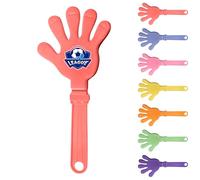 Claque à Main Personnalisés, Claquemains en Plastique, Personnalisable avec Photos/Logos, Clap Hand pour Fans de Football, Événements Sportifs et Fêtes, 7 Couleurs (Rouge)