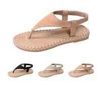 Claquette De Plage Femme Grande Taille, Sandale Femme Ete Chic Et Confortable, Sandales Bride Cheville Claquette Plate Claquettes Casual Leger Tong Outdoor Respirante Sandales Semelle Souple 36-43