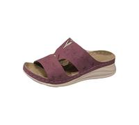Claquette Femme Confortable Chaussure Orthopedique Pantoufles d'été Pour Femmes Nouvelles Décontractées Confortables à Semelle Épaisse à Bout Ouvert Sandals Reflexologie Mules Femme (Red 36)