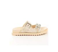 Claquette Guess Femme Fatema logo 4G Beige Synthétique 40