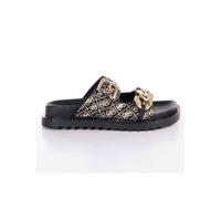 Claquette Guess Femme Fatema logo 4G Noir Synthétique 36