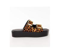 Claquette Guess Femme tiger Leopard Synthétique 35