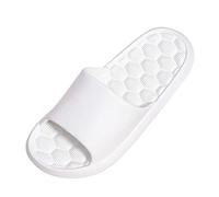 Claquette Homme Femme Slip on De Plage Pantoufles Sandales Unisex D'Extérieur Respirantes Chaussures Chaussons De Maison Piscine Plage Accueil Sandales Intérieur Extérieur (2-White, 42)
