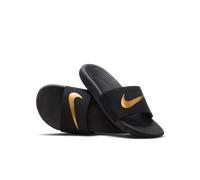 Nike Kawa Slide (GS/PS) Chaussures de Plage & Piscine, Noir (Black/MTLC Gold 003), 37.5 EU