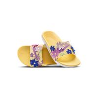 Claquette Nike Kawa SE pour enfant/ado Soft Yellow/Silt Red/Sapphire/Light Magenta 32