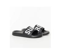 Claquette Superdry Homme Logo classic pool slide Noir Caoutchouc S