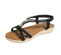 Claquette Tropezienne Femme Sandales Femme D'été Élégantes Sandale Souple Sport Slippers Bas Bout Ouvert Soutien Arc Plantaire Flip Flop Été Avec Boucle Réglable Confortables Pour Maison Piscine Plage