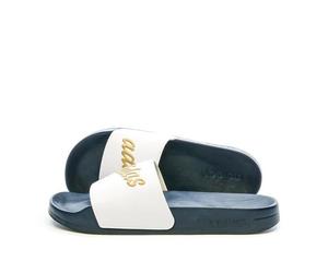 Claquettes Adidas Adilett pour femmes - Blanc/noir - Dessus synthétique 42