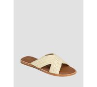 Claquettes Beiges Pour Femmes De Siena Zinia Raffia 7625-off