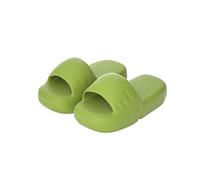 Claquettes Cloud Été mode Couples fond épais sandales femme vêtements externes maison ménage un mot pantoufles personnalité masculine Chaussures de douche(Matcha Green,38-39)