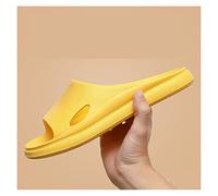 Claquettes Cloud Mode pantoufles femme été maison ménage intérieur salle de bain bain Couple sandales personnalité masculine Chaussures de douche(Yellow,38-39)