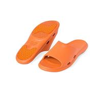 Claquettes Cloud Mode pantoufles intérieur maison avec salle de bain été bain maman et papa chez les hommes et les femmes âgés pantoufles portables en plein air Chaussures de douche(Orange,42-43)