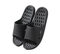 Claquettes Cloud Mode personnalité pantoufles femme été maison Couple intérieur salle de bain pantoufles été maison sandales creuses Chaussures de douche(Noir,38-39)