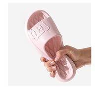 Claquettes Cloud Mode personnalité pantoufles femme été maison salle de bain bain Couple fond épais maison mâle sandales été vêtements d'extérieur Chaussures de douche(Pink,44-45)