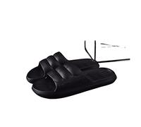 Claquettes Cloud Mode Personnalité Salle De Bains Baignade Maison Pantoufles Intérieur Mode Un Mot Tongs Ménage Couple Modèles Mignon Femme Sandale Pantoufles Chaussures de douche(Noir,44-45)