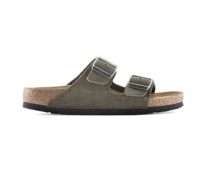Claquettes cuir suÃ©dÃ© Birkenstock Arizona Vert 45