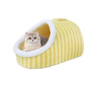 Claquettes de lit Cave pour chat | et canapé-lit apaisant pour animaux de compagnie | Type de chausson lit pour chat adapté aux petits chiens |