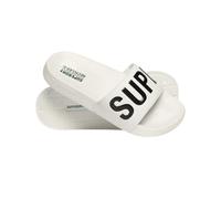 Claquettes Superdry Code Core Vegan blanc noir femme - L