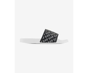 Claquettes EA7 Beachwear Slides Monogram blanc pur noir - 46