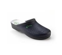 Claquettes en cuir pour homme - Bleu, 43 EU/9 UK