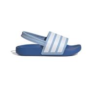 Adidas Claquettes Adilette Estrap Mixte Enfant Bleu ciel/Blanc/Bleu royal Taille 32