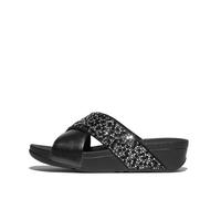 Claquettes femme FitFlop Lulu Crystal-Mix Metallic Cross 40