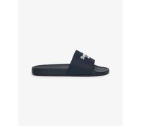Superdry - Claquettes / Tongs Company Logo High Build - Noir/Blanc - Taille 36-37 Femme