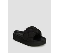 Claquettes Noires Pour Femmes Inuikii Puffer Braided 70103177-201