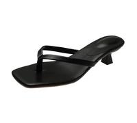 Claquettes OrthopéDiques Femme,Pantoufles élégantes pour Femmes,Chaussures de Plage décontractées,Sandales Confortables à Bout Ouvert avec Un Design Moderne tête carrée Usage Quotidien