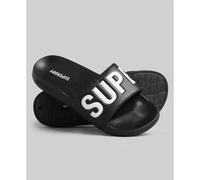Superdry Claquette Homme Logo Classic Pool Slide - Noir Caoutchouc - Taille S