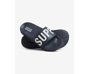 Claquettes Superdry Code Core Vegan bleu blanc femme - S