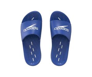 Claquettes Synthétique Bleu Marine / Blanc 33