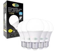 CLAR - Ampoule Crepusculaire 10W, Ampoules Automatiques, Interrupteur Crépusculaire, Ampoule Automatique a Detecteur Crépusculaire, Blanc Neutre (Pack 5)