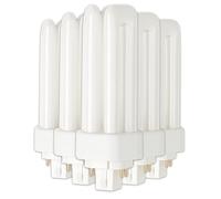 CLAR Ampoule Fluorescente Gemini T/E 26W 3000K GX24q-3 Lumière Blanche Chaud CFL Professionnelle Tube Compact Haut Flux 4 Broches Remplacement Éclairage Technique Cuisine Bureau Atelier Précis