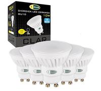 CLAR - Ampoule GU10 LED 10W Céramique, Blanc Neutre 4000ºK (Pack 5)