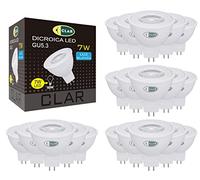 CLAR - Ampoule GU5.3 LED, LED 12V, MR16, Blanc Neutre 4000ºK (Pack 20)