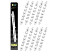 CLAR - Ampoule Halogene R7S 118mm, Ampoules Halogènes, Ampoule R7S, Lampadaire Halogene, Lampe Halogene, Lampadaire Halogène, Ampoule Halogene 160W (Pack 10)