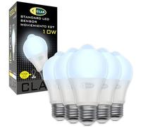 CLAR - Ampoule LED avec capteur de mouvement, 6000ºK (Pack 5)