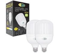 CLAR - Ampoule LED E27 Puissante, Blanc Froid 6000ºK 30W (Pack 2)