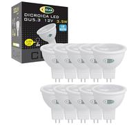 CLAR - Ampoule LED GU5.3 MR16 12 V, 3,5 W, 4000 K Blanc neutre, Non dimmable (Pack 10)