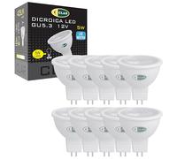 CLAR - Ampoule LED GU5.3 MR16 12 V, 5 W, 4000 K Blanc neutre, Non dimmable (Pack 10)