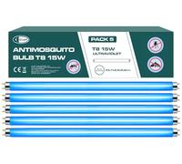CLAR- Anti Insecte Néon pour Lampe et Destructeur - 15W Pack 5 (43,7 x 2,6cm)