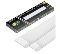 CLAR - Neon LED 120 CM, Reglette LED 120 CM, 120W Blanc Froid 6500K (Pack 2)
